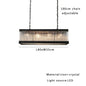 DecorBites™ Kristal Glass Rectangle Pendant Lights - Nordic Classic Dining Table Luminaire