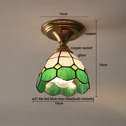 DecorBites™ Glass LED Ceiling Lamp Iron Base Nordic Modern Simple Design