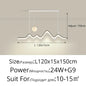 DecorBites™ LED Chandelier: Modern Minimalist Pendant Light for Dining Room, Kitchen, Home Lighting