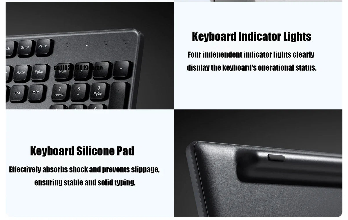 Xiaomi Wireless Keyboard and Mouse Set 3 2.4G Wireless Slim and Quiet Business Office Use Plug and Play