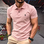 100% Pure Cotton High-End Brand Men's Short Sleeve Polo Shirt Summer