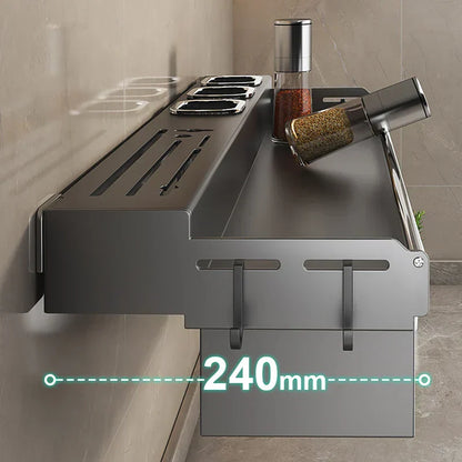 DecorBites™ Kitchen Organizer Rack - Multi-Functional Wall-Mounted Spice & Utensil Storage