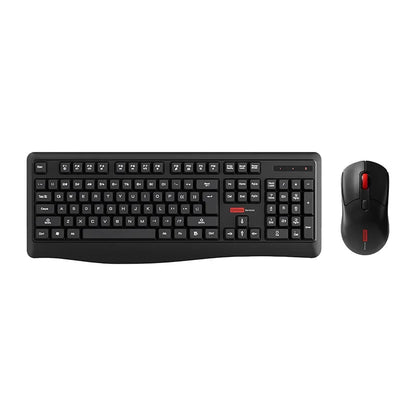 Lenovo Wireless Keyboard and Mouse Combo Full-Size 104 Key Quiet Office Set with Silent Click Compact USB Receiver for Pc Laptop