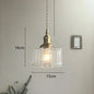 DecorBites™ Green Glass LED Hanging Light Fixture Copper Socket Modern Pendant Lamp
