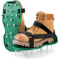 Lawn Aerator Shoes for Grass Layer with Spiked Bottom Spring Base Adjustable Strap with Hook Loop Strap for Yard Lawn Garden Use