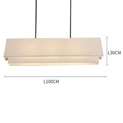 DecorBites™ Japanese Style Tiered Pendant Lamp: Minimalist Fabric Shade for Living Room & Kitchen Counter