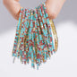 5pcs Fashion Colorful Acrylic Crystal Rhinestone Elastic Bracelet for