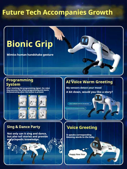 New Ai Intelligent Smart Robot Dog Remote Control Toy Programmable