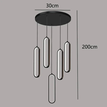 DecorBites™ LED Pendant Chandeliers for Living Room Staircase Indoor Lighting