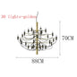 DecorBites™ LED Candle Chandelier: Elegant Italian Design Pendant Light for Home Decor