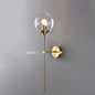 DecorBites™ Golden Round Glass Wall Sconce: Modern Nordic Lighting Fixture for Home Decor