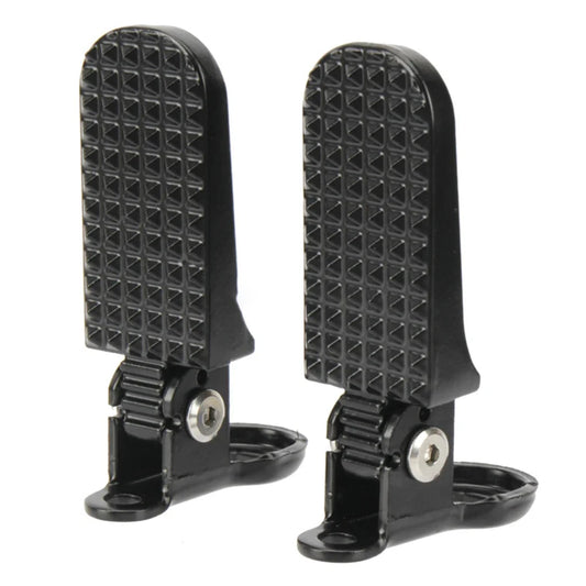 Bicycle Rear Pedal for Electric Bike Foldable Design Aluminum Alloy Material Anti Slip Pattern Wide Application