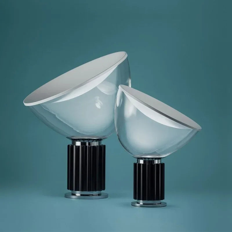 DecorBites™ Glass Radar Shade LED Desk Lamp for Bedroom & Living Room Lighting