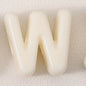 20pcs Beige Acrylic Large Hole Letter Loose Beads DIY Necklace