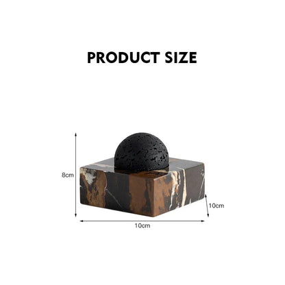 DecorBites™ Lava Rock Stone Diffuser, Marble Base, Luxury Essential Oil Diffusers for Home Offices