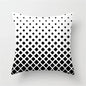 DecorBites™ Heart Stripe Pillow Cases | Black & White Polyester Cushion Covers