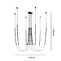 DecorBites™ LED Chandelier: Modern Minimalist Design for Luxury Home Decor