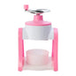 Ice Shaver Snow Cone Hand Crank Ice Crusher Portable Ice Machine with Shaved Ice Bowl Cone Maker for Home Office Outdoor Camping