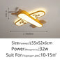 DecorBites™ Kids LED Wood Ceiling Light in Yellow & Blue - Minimalist Design