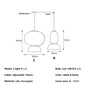 DecorBites™ Japanese Paper Pendant Lights Dining Room Chandelier