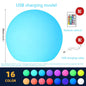 DecorBites™ LED Ball Lamp for Outdoor Courtyards & Gardens - Rechargeable Landscaping Light