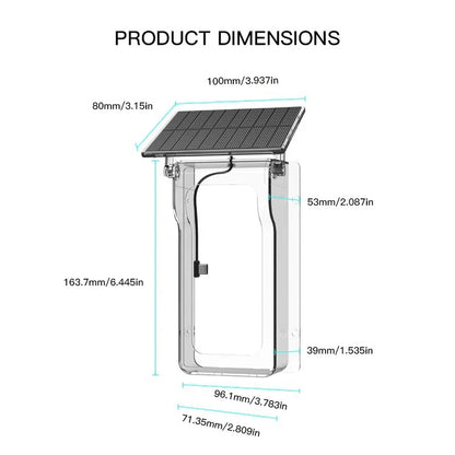 WiFi Solar Charging Wireless Video Doorbell Smart Wireless Intercom Waterproof Voice Changing Intercom Monitoring Camera