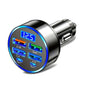6-In-1 Fast Charging Car Adapter 3.1a Dual Type-C Digital Display