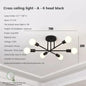 DecorBites™ LED Ceiling Chandelier: Modern Light Fixture for Living Room, Bedroom, Hall - Indoor Home Decor