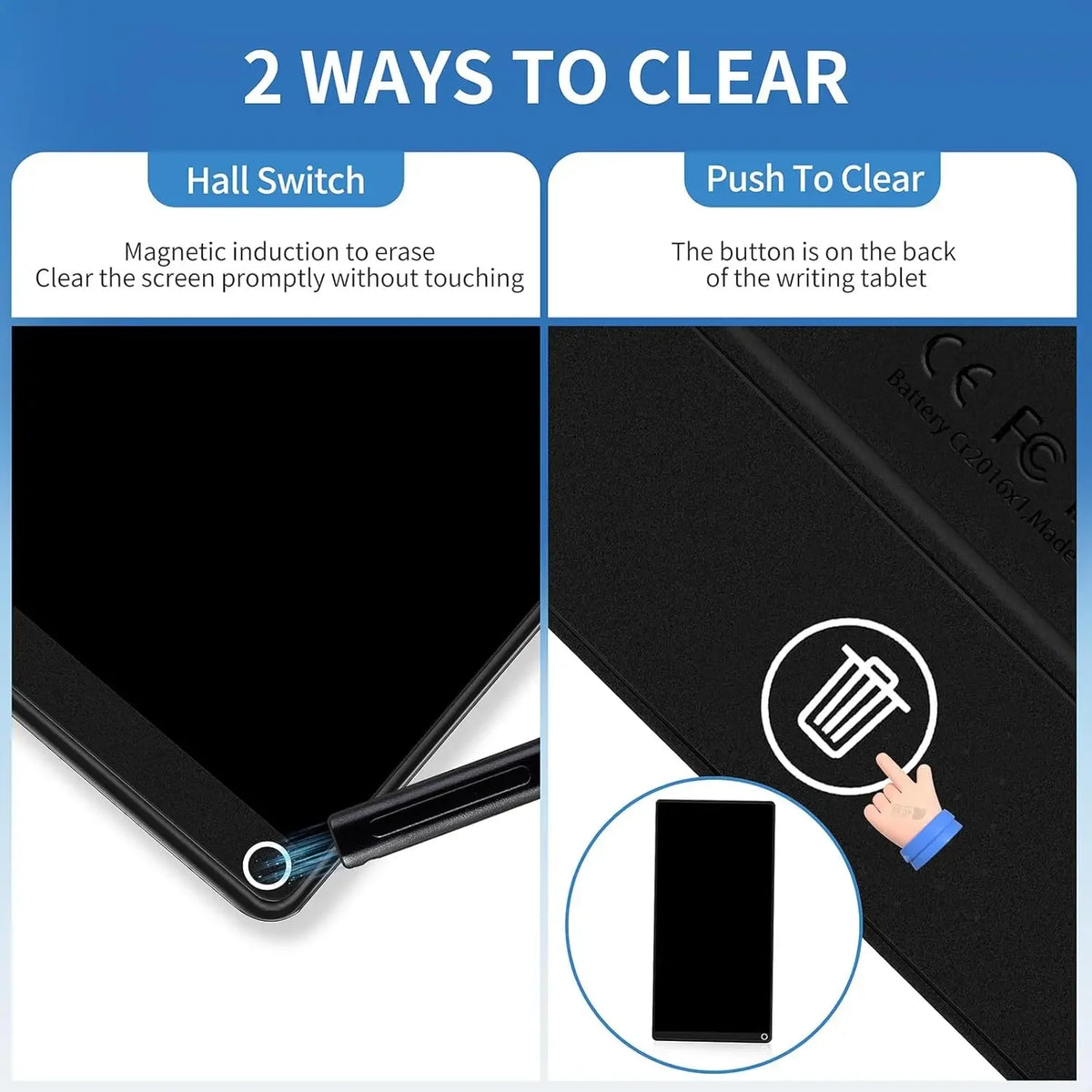 6.5" Full Screen LCD Writing Tablet, Portable Digital Notepad