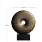 DecorBites™ Golden Round Openwork Ring - Home Decor Sculpture Hollow Out Figurines