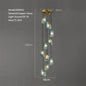 DecorBites™ LED Art Deco Blue Peacock Leaf Copper Ceiling Chandelier for Living Room