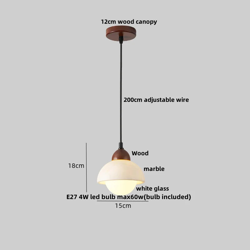 DecorBites™ LED Pendant Lamp Adjustable Wire Globe Hanging Light Fixtures