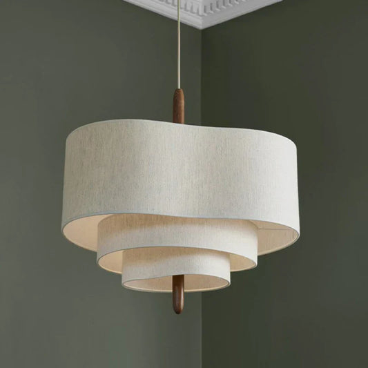 DecorBites™ Japanese Fabric Chandelier Retro Style Pendant Light for Living Room, Bedroom, Restaurant, Hotel