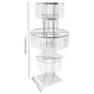 5 Tiers Gold/silver Wedding Centerpieces Flower Stand Vase Centerpiece