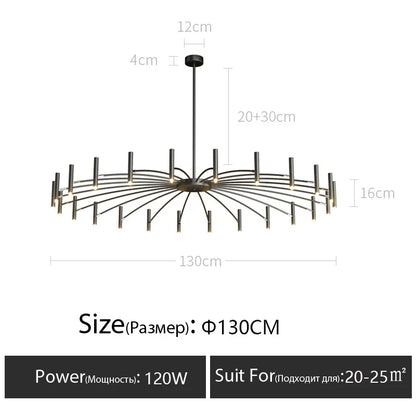 DecorBites™ LED Chandelier: Modern Nordic Design for Living Room, Bedroom, Office, Study - Home Décor Lighting