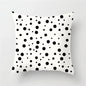DecorBites™ Heart Stripe Pillow Cases | Black & White Polyester Cushion Covers