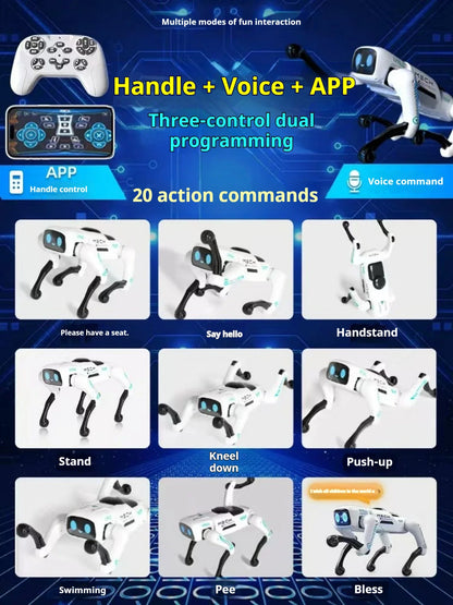 New Ai Intelligent Smart Robot Dog Remote Control Toy Programmable