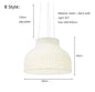 DecorBites™ Japanese Nordic Design LED Silk Pendant Lights for Living Room and Restaurant