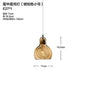 DecorBites™ Gourd Glass Pendant Lamps Clear Amber Modern Dining Room Hanging Lights