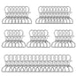 8/15/25/50/80pcs Swivel Snap Hooks D-Ring Keychain Clips Lanyard