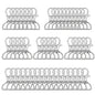 8/15/25/50/80pcs Swivel Snap Hooks D-Ring Keychain Clips Lanyard