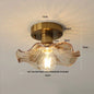 DecorBites™ Glass LED Ceiling Lamp Modern Copper Socket Ceiling Lights