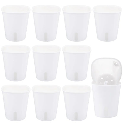 10 Pcs Self Watering Planter Lazy Hydroponic Flower Pot Plastic