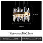 DecorBites™ K9 Luxury Pendant Chandelier: Elegant Indoor LED Lighting for Kitchen, Living Room & Bedroom.