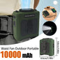 10000mah Portable Neck Fan Cooling Rechargeable Hands-Free Waist Clip