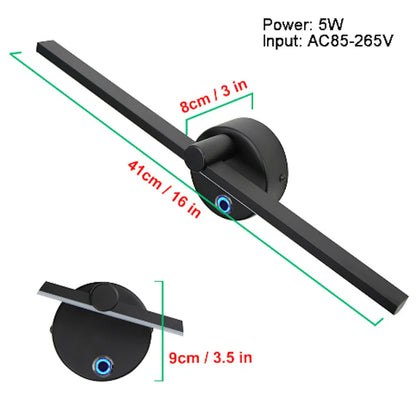 DecorBites™ Linear LED Vanity Wall Light with Switch, 300° Rotation, 41CM - Nordic Minimalist Style