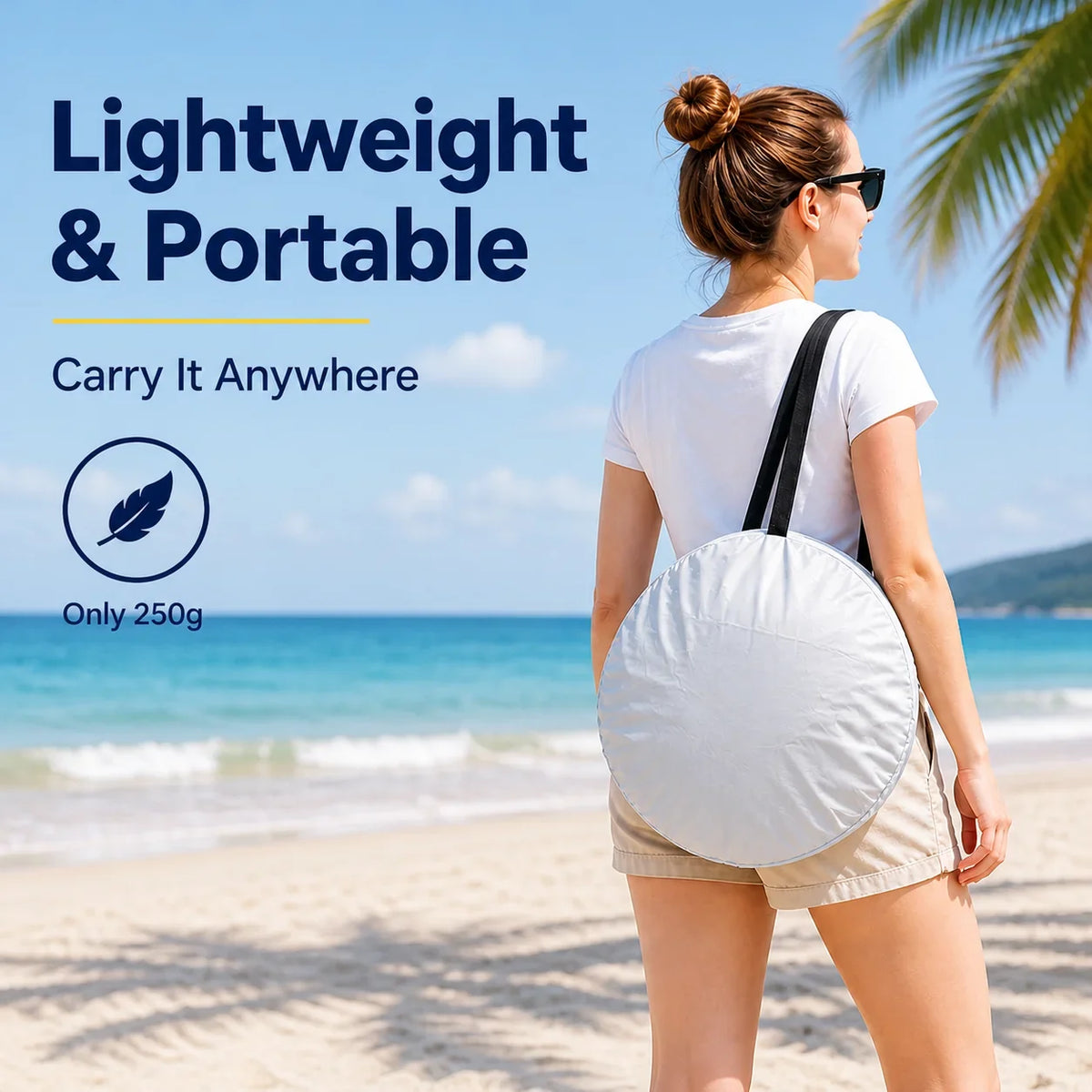 Outdoor tent for single casual use, quick setup in one second,beach sun protection, sunshade, camping, sunbathing