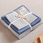 DecorBites™ Japanese Grid Printed Cotton Bedding Set in Queen/King for Cozy Sleep