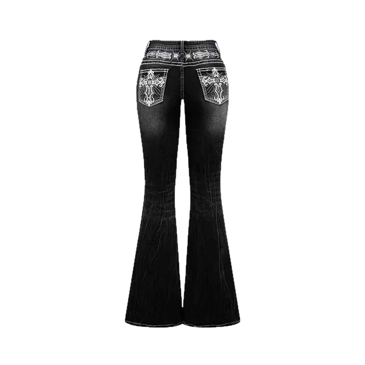 2026trendy Y2K Style Flare Jeans for Women Dark Wash Skinny Fit with