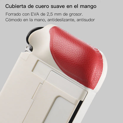 2023 New Switch OLED Case Game Console All-in-One Case Surface Silicone Oily Grip Color Clash